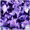 BeadTin Dark Purple Pearl 24mm Witch Plastic Pony Beads (24pcs)